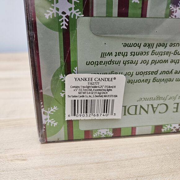 Yankee Candle White Christmas Tree Tea Light 6.5”H X 5” Luminary - Picture 12 of 13